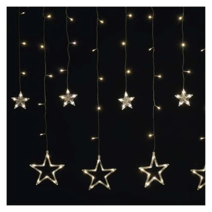 LED Різдвяна штора 115xLED/1,35W 6,85x1,05 m тепла біла