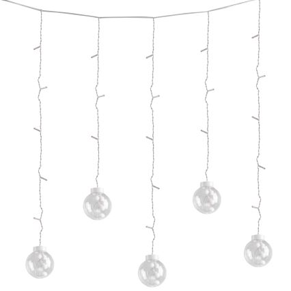 LED Різдвяна штора WISH BALLS 108xLED/8 режимів 4,5 m тепле біле