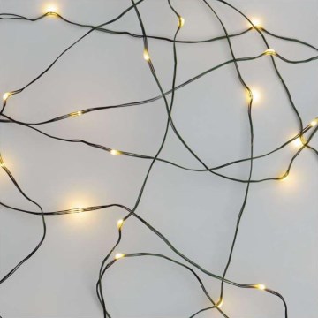 LED Різдвяна вулична гірлянда 40xLED/9m IP44 тепла біла