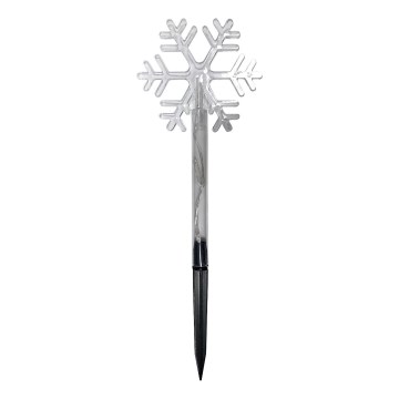 LED різдвяна зовнішня декорація 3xLED/2xAA IP44 тепла біла сніжинка