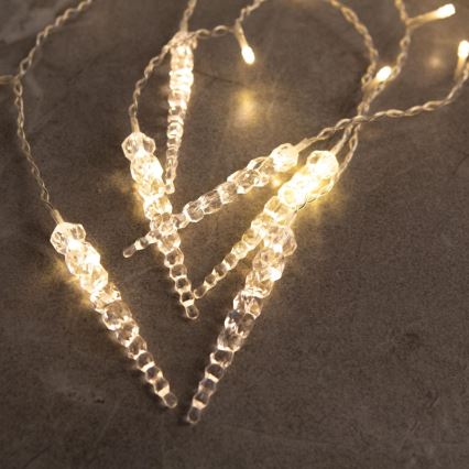 LED Різдвяна зовнішня штора 180xLED 3,5x0,7 m IP44 тепла біла