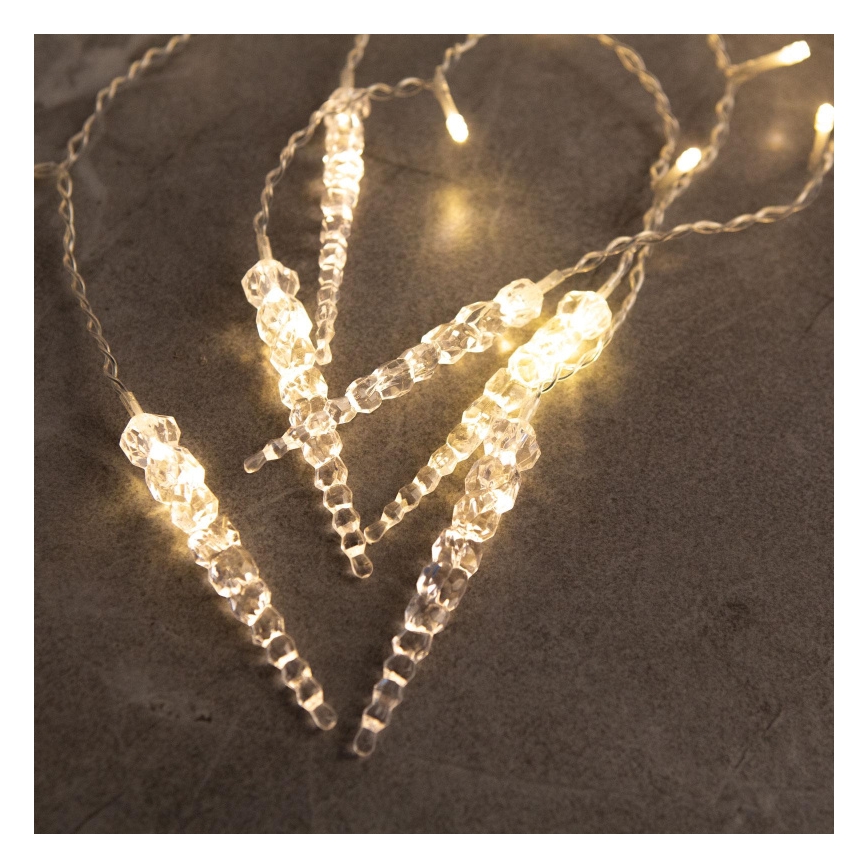 LED Різдвяна зовнішня штора 180xLED 3,5x0,7 m IP44 тепла біла