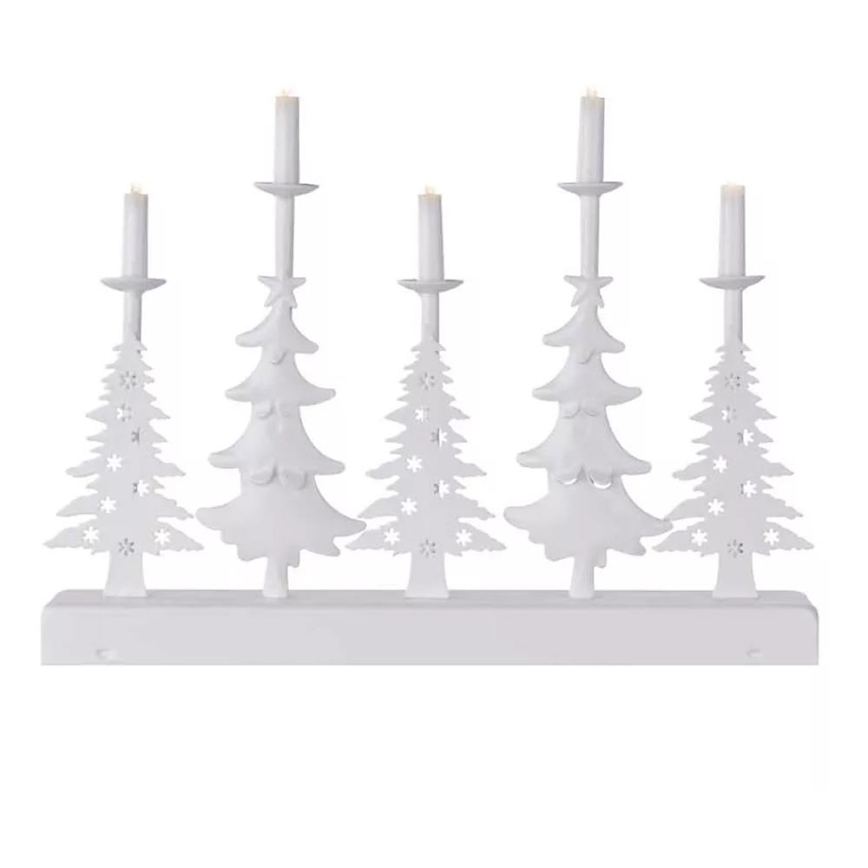 LED Різдвяний свічник LED/2xAA білий