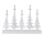 LED Різдвяний свічник LED/2xAA білий