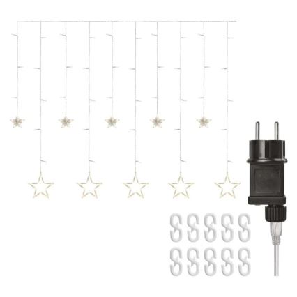 LED Рождественская штора 115xLED/1,35W 6,85x1,05 m тёплый белый