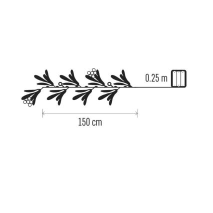 LED Рождественское украшение 25xLED/3xAA