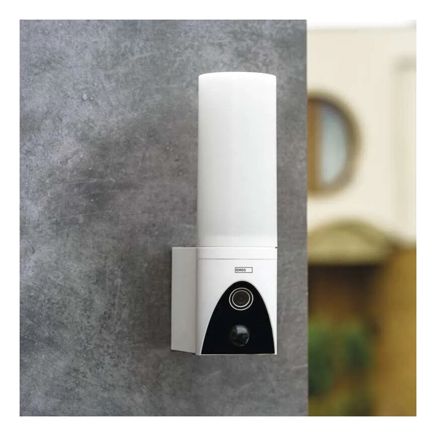 LED Розумна вулична камера зі світлом GoSmart LED/12W/230V IP65 Wi-Fi Tuya білий