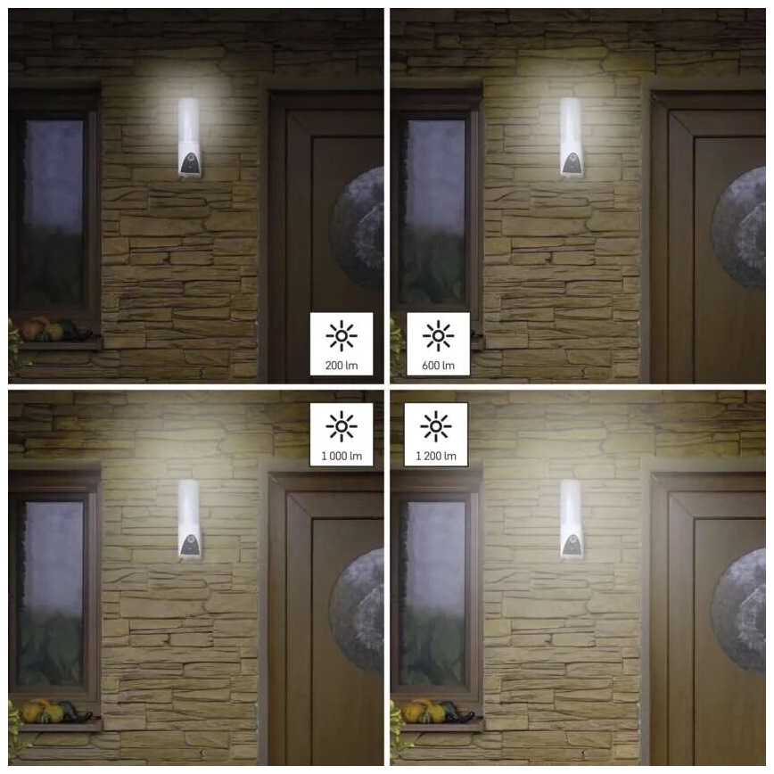 LED Розумна вулична камера зі світлом GoSmart LED/12W/230V IP65 Wi-Fi Tuya білий