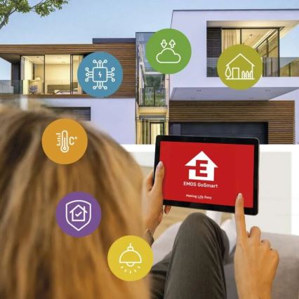 LED Розумна вулична камера зі світлом GoSmart LED/12W/230V IP65 Wi-Fi Tuya білий