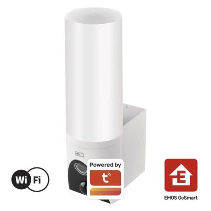 LED Розумна вулична камера зі світлом GoSmart LED/12W/230V IP65 Wi-Fi Tuya білий