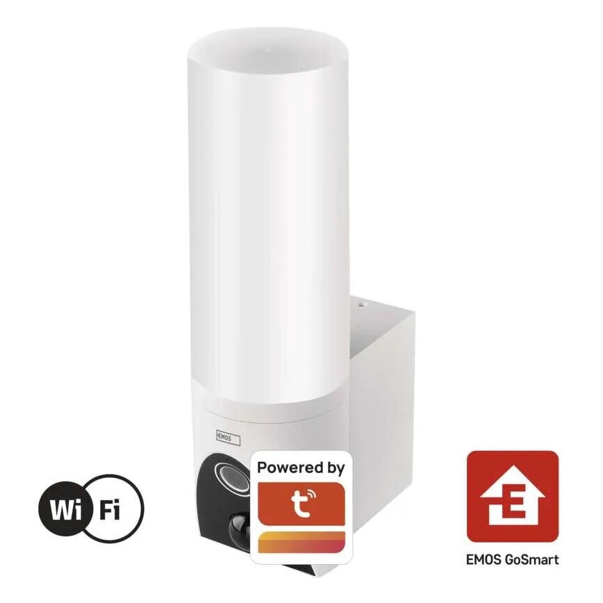 LED Розумна вулична камера зі світлом GoSmart LED/12W/230V IP65 Wi-Fi Tuya білий