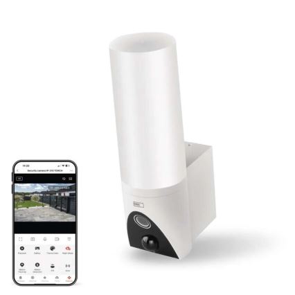 LED Розумна вулична камера зі світлом GoSmart LED/12W/230V IP65 Wi-Fi Tuya білий