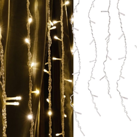 LED Різдвяна гірлянда-штора ESTELLA 47xLED/8 функцій 3,5 м теплий білий