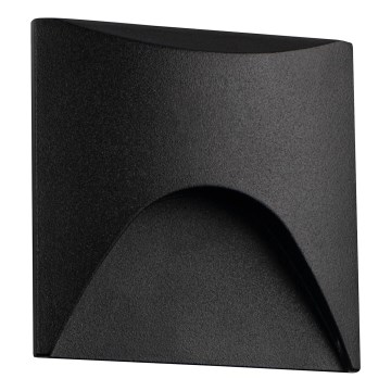 LED сходовий світильник EXIN LED/2,5W/230V 3000K IP65 чорний квадратний