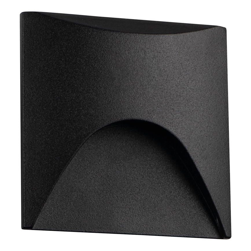 LED сходовий світильник EXIN LED/2,5W/230V 4000K IP65 чорний квадратний