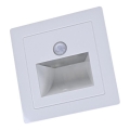 LED сходовий світильник із датчиком руху та датчиком сутінків LED/3W/230V 3000K білий