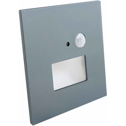 Світлодіодний сходовий світильник із датчиком руху та сутінковим датчиком LED/1,5W/230V 3000/4000/6000K антрацит