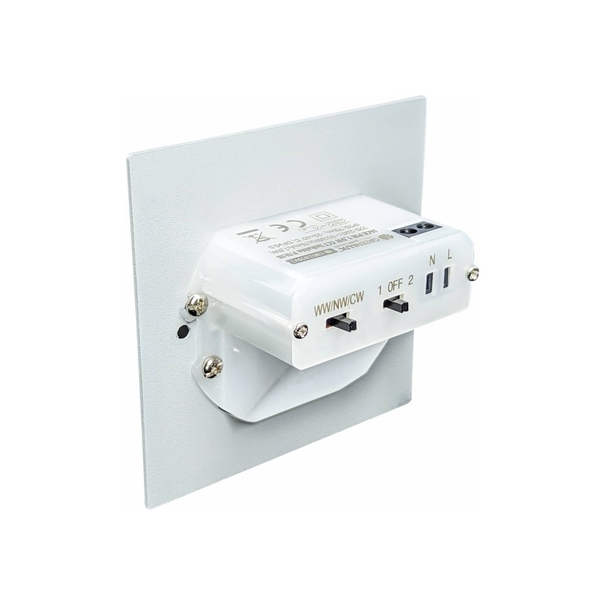 Світлодіодний сходовий світильник із датчиком руху та сутінковим датчиком LED/1,5W/230V 3000/4000/6000K антрацит