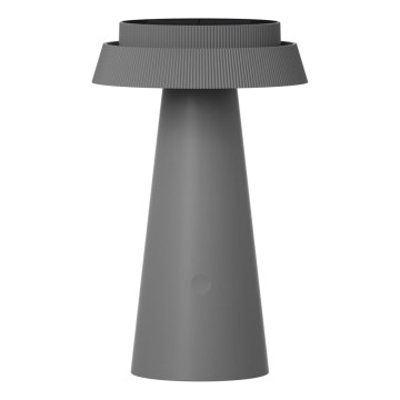 LED Сенсорна лампа з регулюванням яскравості на сонячній батареї MARAKESZ LED/3,7V USB 3600 mAh 1800/2700/3000K IP54 сірий
