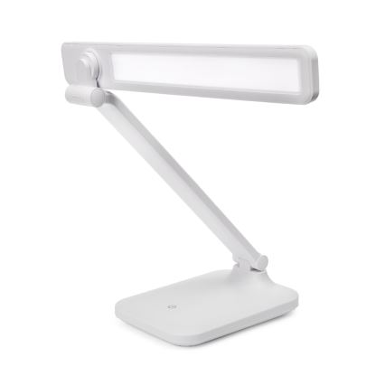 LED Сенсорна настільна лампа з регулюванням яскравості та бездротовою зарядкою і USB-портом REMUS LED/5W/230V білий