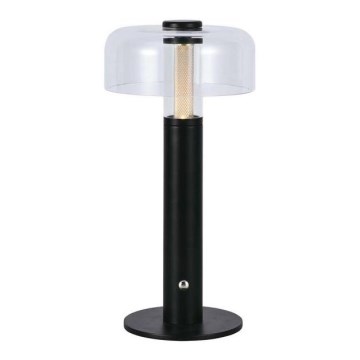 LED Сенсорна настільна акумуляторна лампа з регулюванням яскравості LED/1W/5V 3000K 1800 mAh чорний