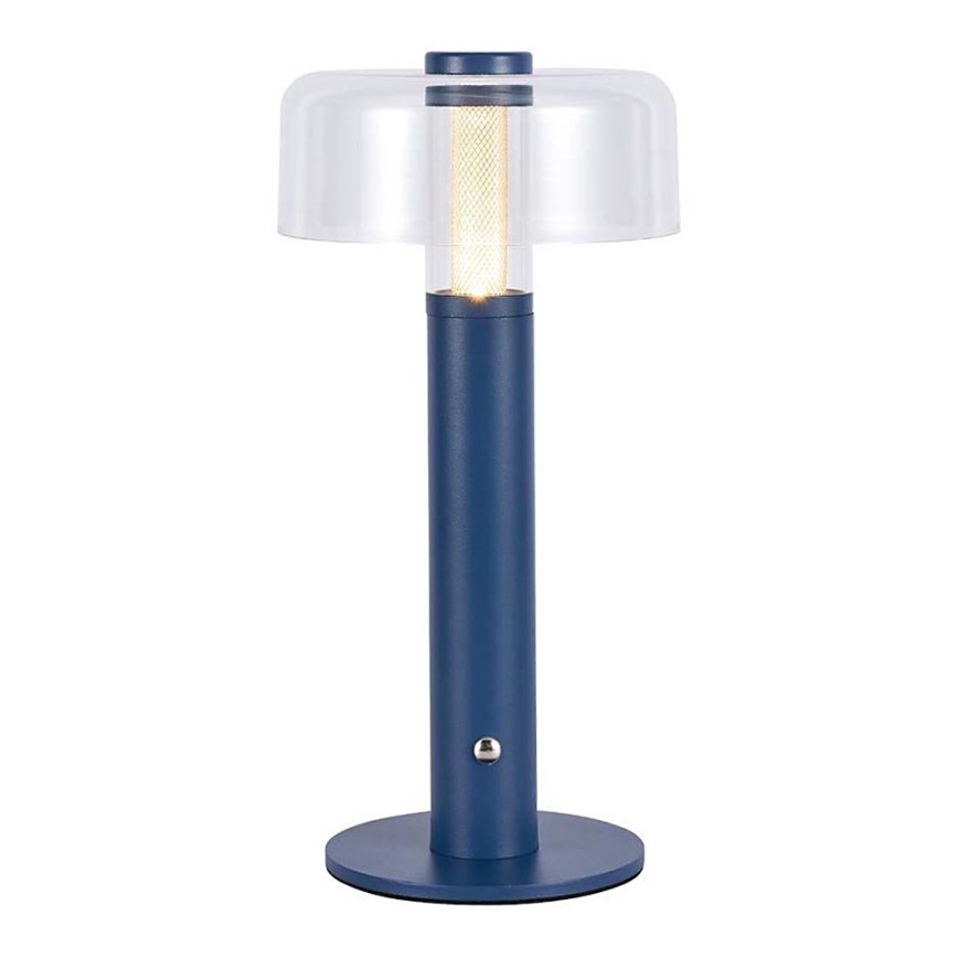 LED Сенсорна настільна акумуляторна лампа з регулюванням яскравості LED/1W/5V 3000K 1800 mAh синій
