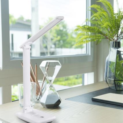 LED Сенсорна настільна лампа з регулюванням яскравості VINTO LED/8W/230V білий