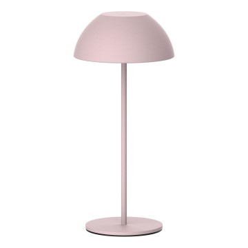 LED Сенсорна вулична настільна лампа з регулюванням яскравості TANZANIA LED/1,8W/5V USB 1800 mAh IP44 рожевий