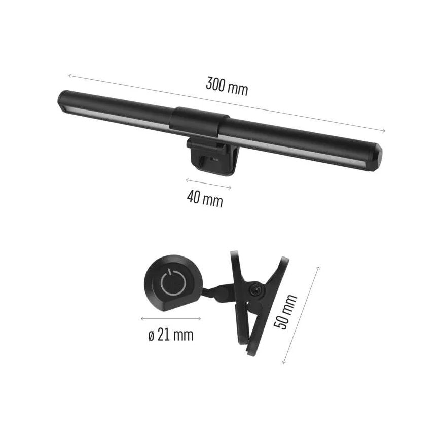 LED Сенсорне освітлення монітора з регулюванням яскравості LED/5,6W/5V 30 см CRI 95