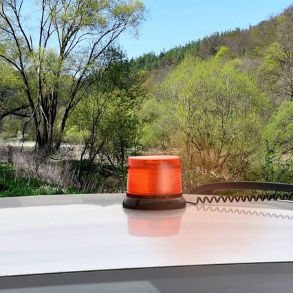 LED сигнальный маяк на магните LED/20W/12-24V оранжевый