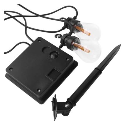 LED солнечная декоративная гирлянда 10xLED/0,6W/1,2V 4,5m IP44 800 mAh