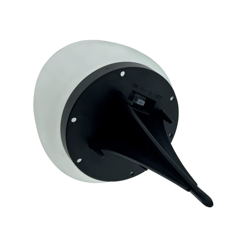 LED солнечная лампа 2xLED/1,2 В 300 мА·ч IP44 черная/белая