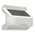 LED солнечный настенный светильник с датчиком SOLTO LED/6W/3,7V 4000K IP54 2400 mAh белый