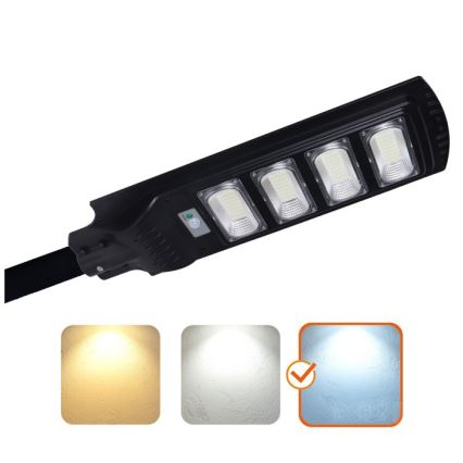 Диммируемая светодиодная солнечная уличная лампа с датчиком URBI LED/11W/3,2V 6500K 15000 mAh IP54 + пульт дистанционного управления