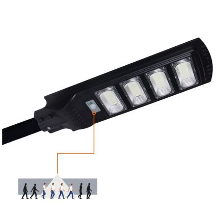 Диммируемая светодиодная солнечная уличная лампа с датчиком URBI LED/11W/3,2V 6500K 15000 mAh IP54 + пульт дистанционного управления