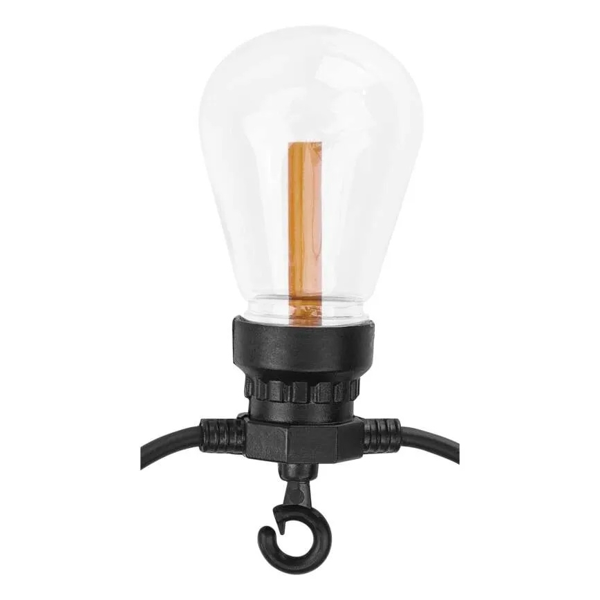 LED солнечная декоративная гирлянда 10xLED/0,6W/1,2V 4,5m IP44 800 mAh