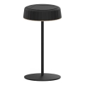 LED Сонячна акумуляторна настільна лампа з регулюванням яскравості VIVIEN LED/3W/5V 2700K 1600 mAh IP54 чорний