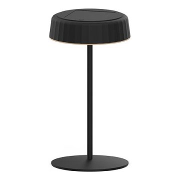 LED Сонячна акумуляторна настільна лампа з регулюванням яскравості VIVIEN LED/3W/5V 2700K 1600 mAh IP54 чорний