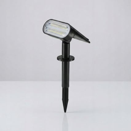 LED сонячна лампа 2 в 1 LED/3,7V 1200 mAh IP54 чорна