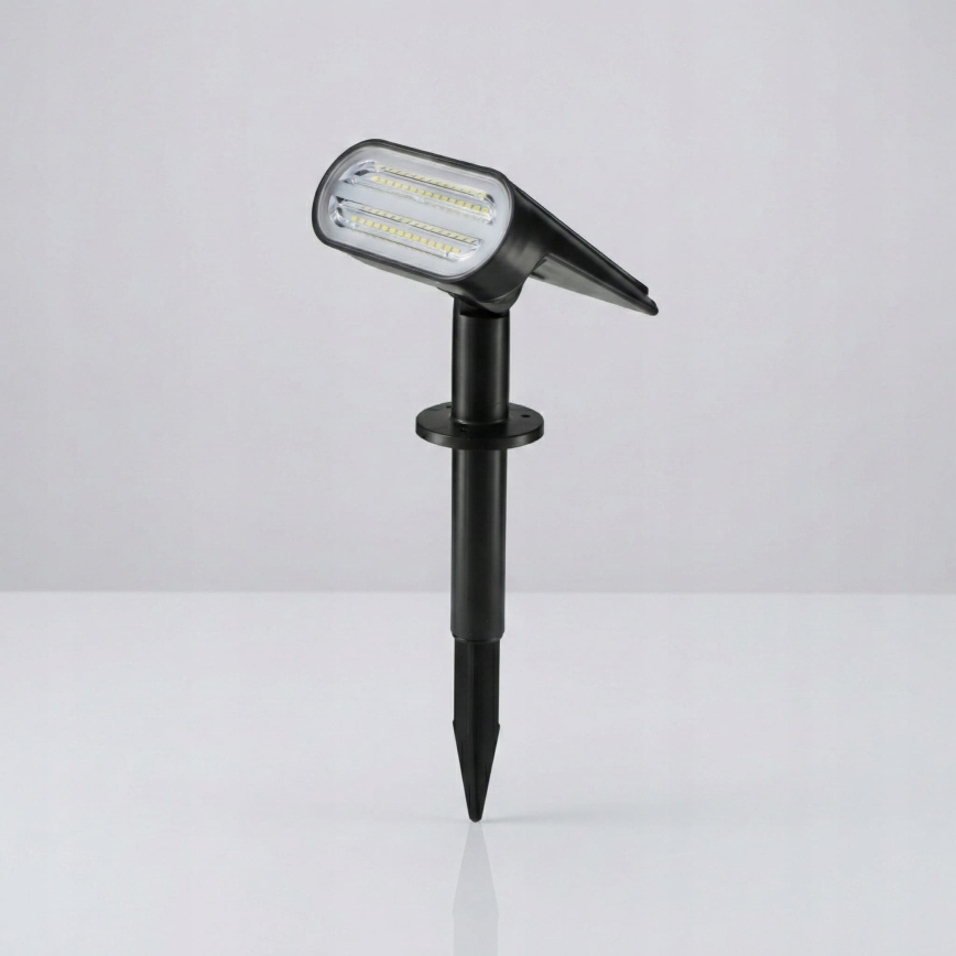 LED сонячна лампа 2 в 1 LED/3,7V 1200 mAh IP54 чорна
