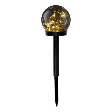 LED сонячна лампа GLEAM LED/1,2V 3000K IP44 40 mAh димчаста/чорна