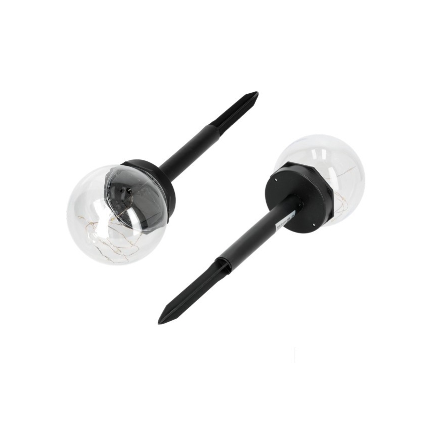 LED сонячна лампа GLEAM LED/1,2V 3000K IP44 40 mAh прозора/чорна