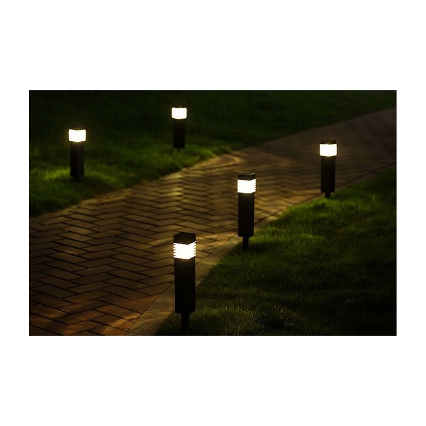 LED сонячна лампа MARTIN LED/1,2V 150 mAh IP44 чорна