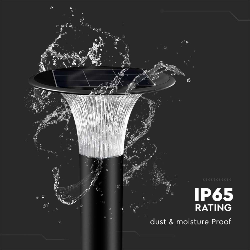 Світлодіодна сонячна лампа з датчиком LED/15 Вт/3,2 В 4000K/6000K IP65 6000 мАг