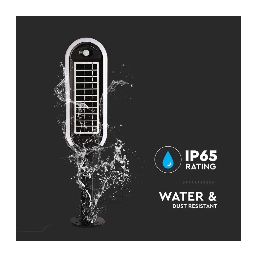 Світлодіодний сонячний ліхтар із сенсором BOLLARD LED/5W/5,5V 70 см 4000K IP65 2000 мАг