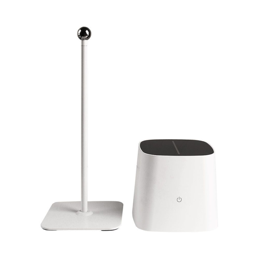 Світлодіодна сонячна регульована магнітна сенсорна заряджувана настільна лампа LED/5W/5V 3000-6000K 3600 mAh IP65 біла