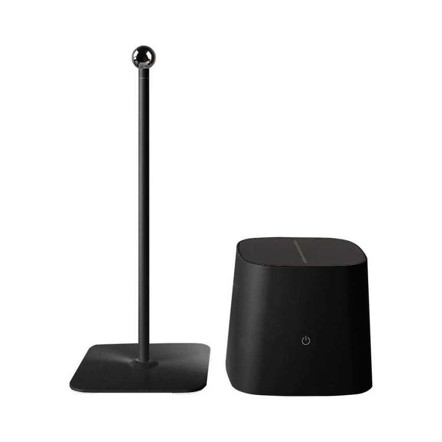 Світлодіодна сонячна регульована магнітна сенсорна заряджувальна настільна лампа LED/5W/5V 3000-6000K 3600 мАг IP65 чорна