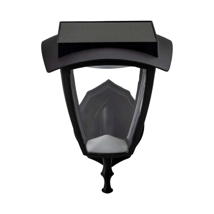 LED сонячна настінна лампа LED/2W/3,7V 3000/6000K IP65 2200 mAh чорна