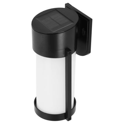 LED сонячна настінна лампа LED/3,7V 300 mAh IP44 чорна