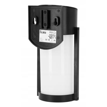 LED сонячна настінна лампа LED/3,7V 300 mAh IP44 чорна